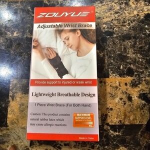 Adjustable Splint Wrist Brace Fits Both Hands Size Small